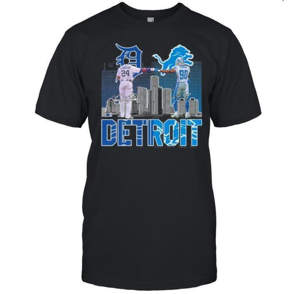 Detroit Miguel Cabrera Trey Flowers Signatures Shirt